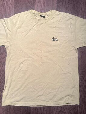 Stüssy Light Green (Lime) Tee (SZ:L, Barely Used)